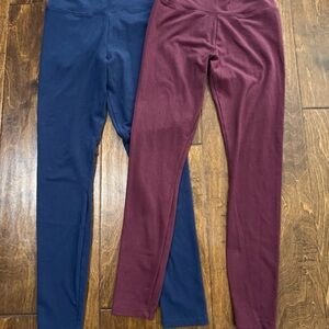 Simply Vera Vera Wang Women's Leggings - Blue and Burgundy